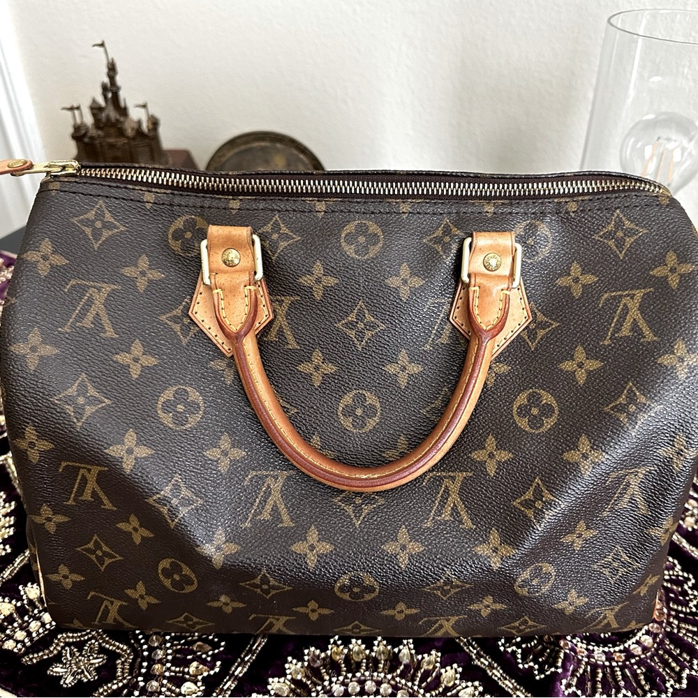 LOUIS VUITTON SPEEDY LOGO HANDBAG